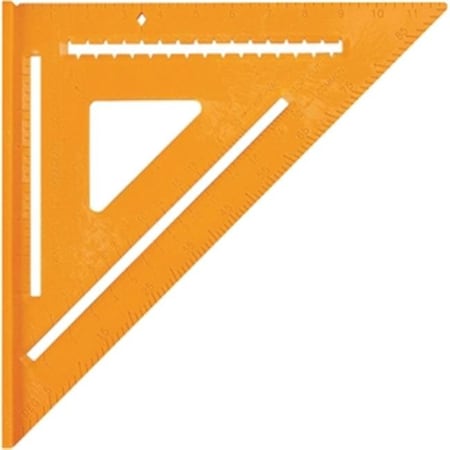 Swanson Tool T0701 12-Inch Orange Speedlite Composite Speed Square - Lightweight Layout Tool For Carpenters & DIY